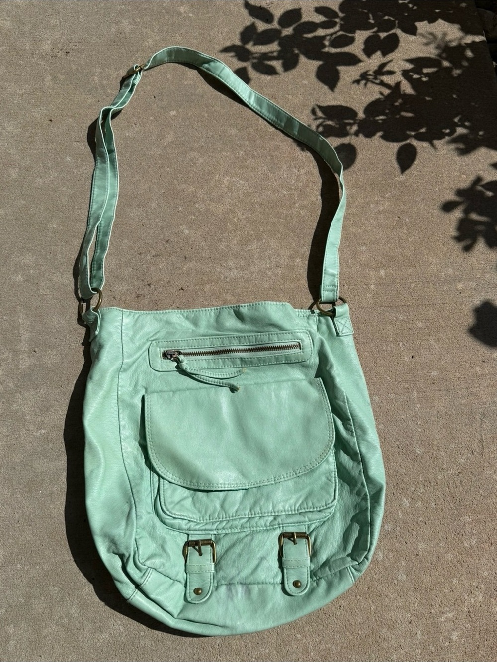 Mint Green Crossbody Shoulder Bag - Unbranded